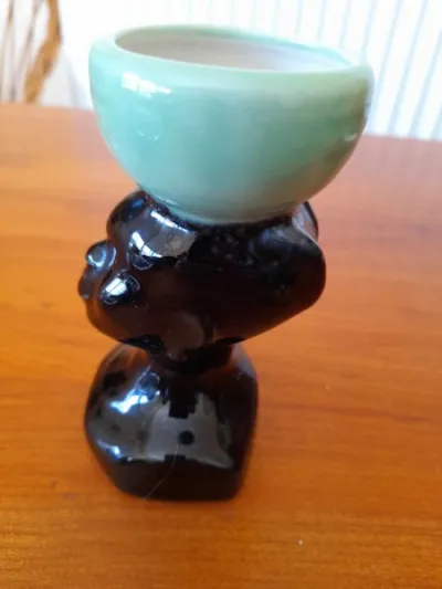 Petiti vase - bustier tete africaine en céramique - photo 2