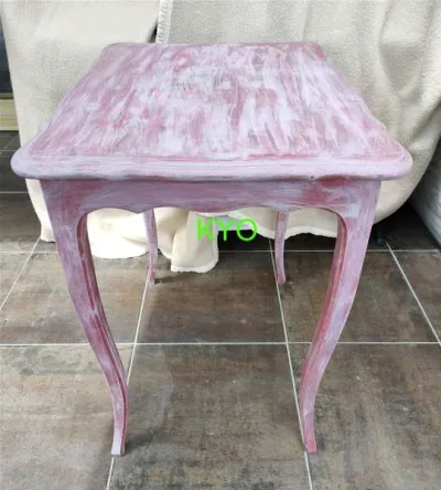 Table décorative rectangulaire bois rose, - photo 3