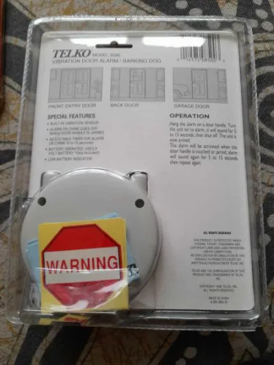 Alarme vibrante pour porte ( vintage ) - telko s08 - photo 2