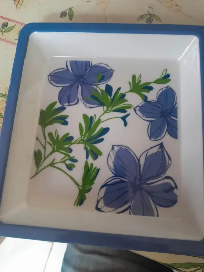 Petit Plateau Rectangulaire Apéritif en Mélamine - - photo 3