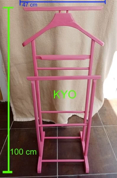 Valet de chambre-nuit bois rose porte-habit cintre - Meubles - Foncine-le-Haut (39460)