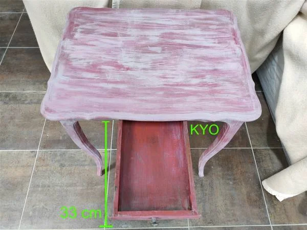 Table décorative rectangulaire bois rose, - Meubles - Foncine-le-Haut (39460)