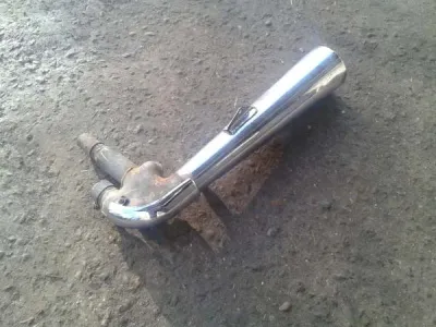 Silencieux gauche honda 500 vte 1986 - photo 4