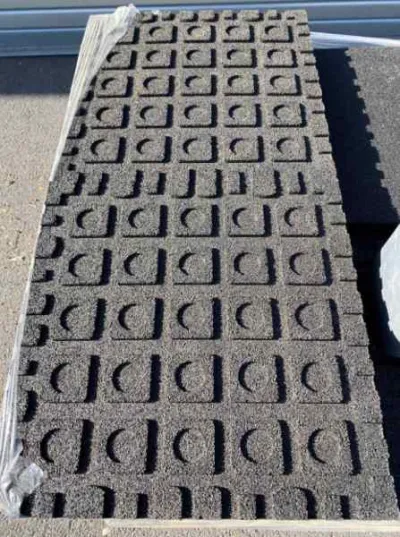 Dalles amortissantes caoutchouc 50 x 50 cm - Bricolage