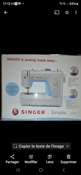 Machine à coudre singer - Autres Loisirs - Antibes (06600)