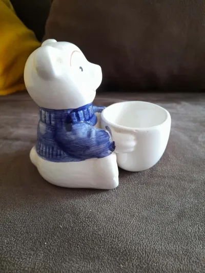 Coquetier Petit Ourson en Céramique - photo 3