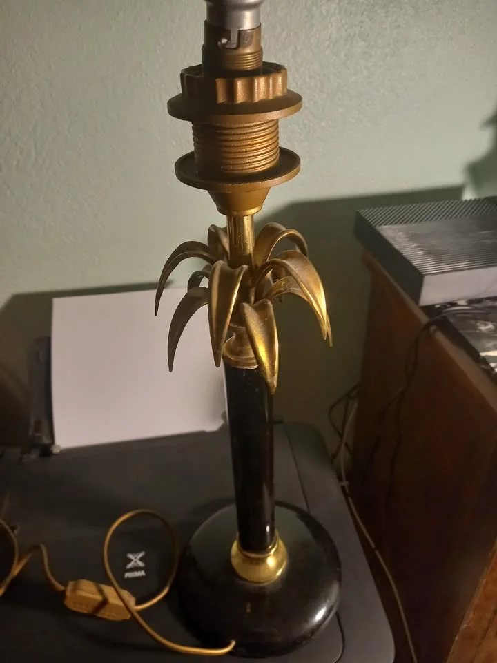 LAMPE DE TABLE PALMIER ANNEES 70 - Décoration - Nant (12230)