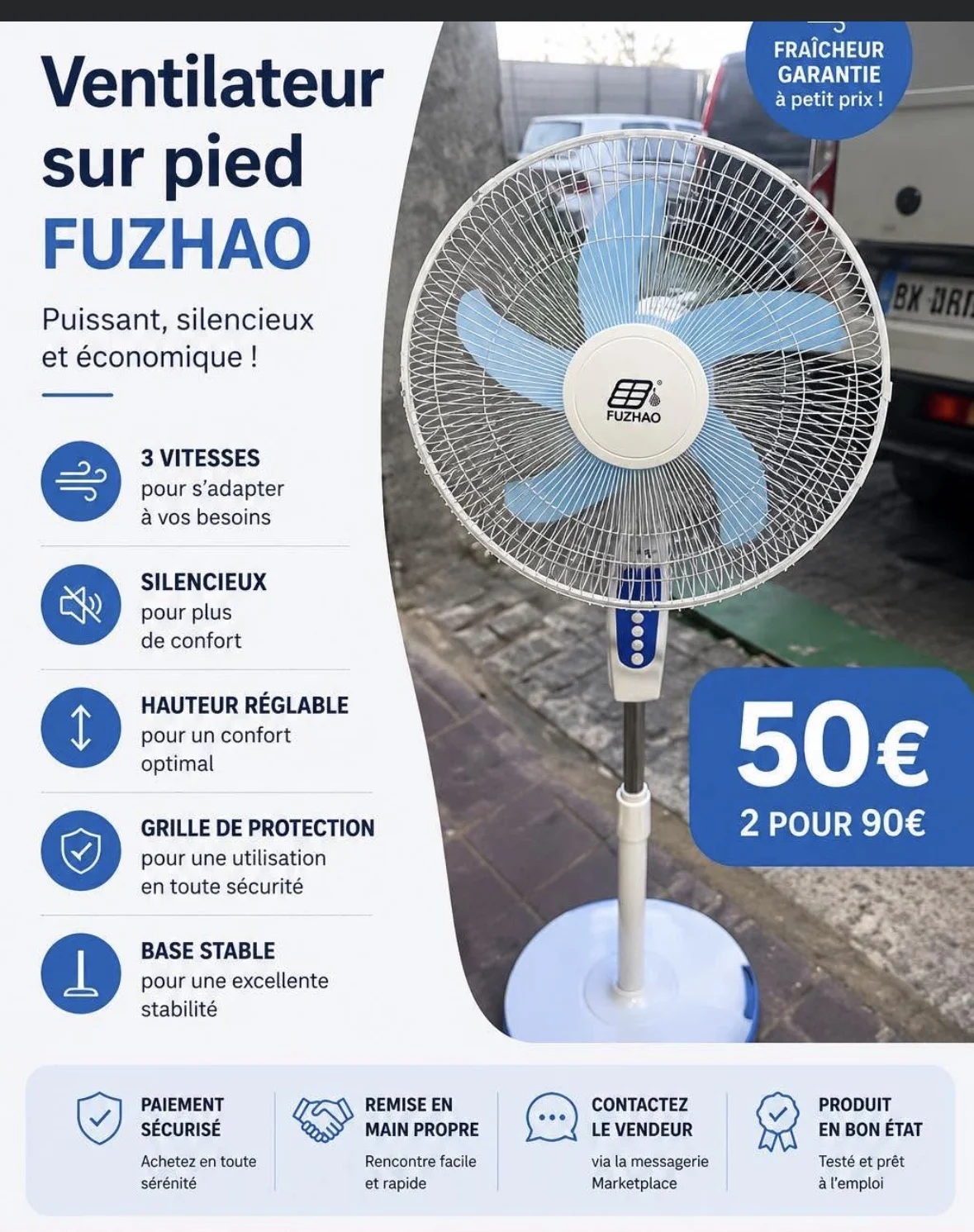 Ventilateur neuf disponible immédiatement - Électroménager - Paris 2e (75002)