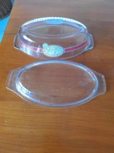 Plat a four individuel en verre avec bouchon - photo 3