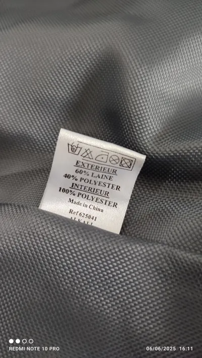 BLOUSON HOMME COM8 NOIR TAILLE L DISPONIBLE - photo 4