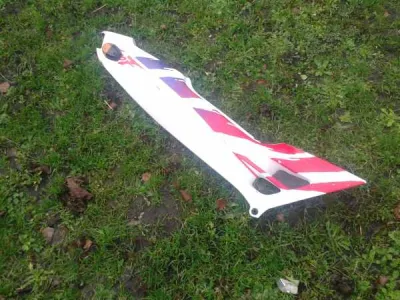 Cache latéral droit blanc rose honda 600 cbr 1993 - photo 2