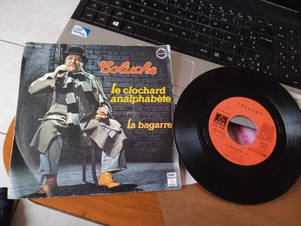 45t " coluche " - CD, DVD & Vinyles - Saint-Satur (18300)