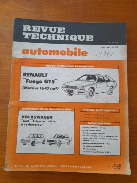 Revue technique fuego gts 1981 - Livres - Saint-Satur (18300)