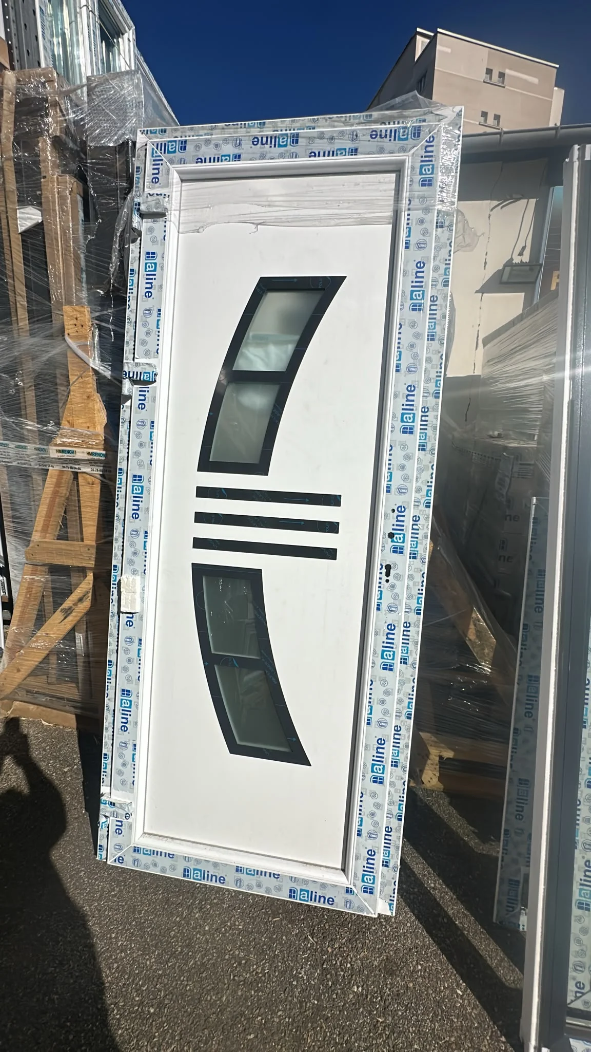 Porte d’entrée pvc blanc Haut 2233/Larg 930 - Bricolage - Sain-Bel (69210)