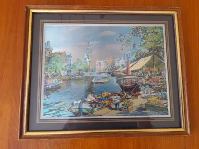 Cadre sous verre signé berth pugh (reproduction) - Décoration - Saint-Satur (18300)