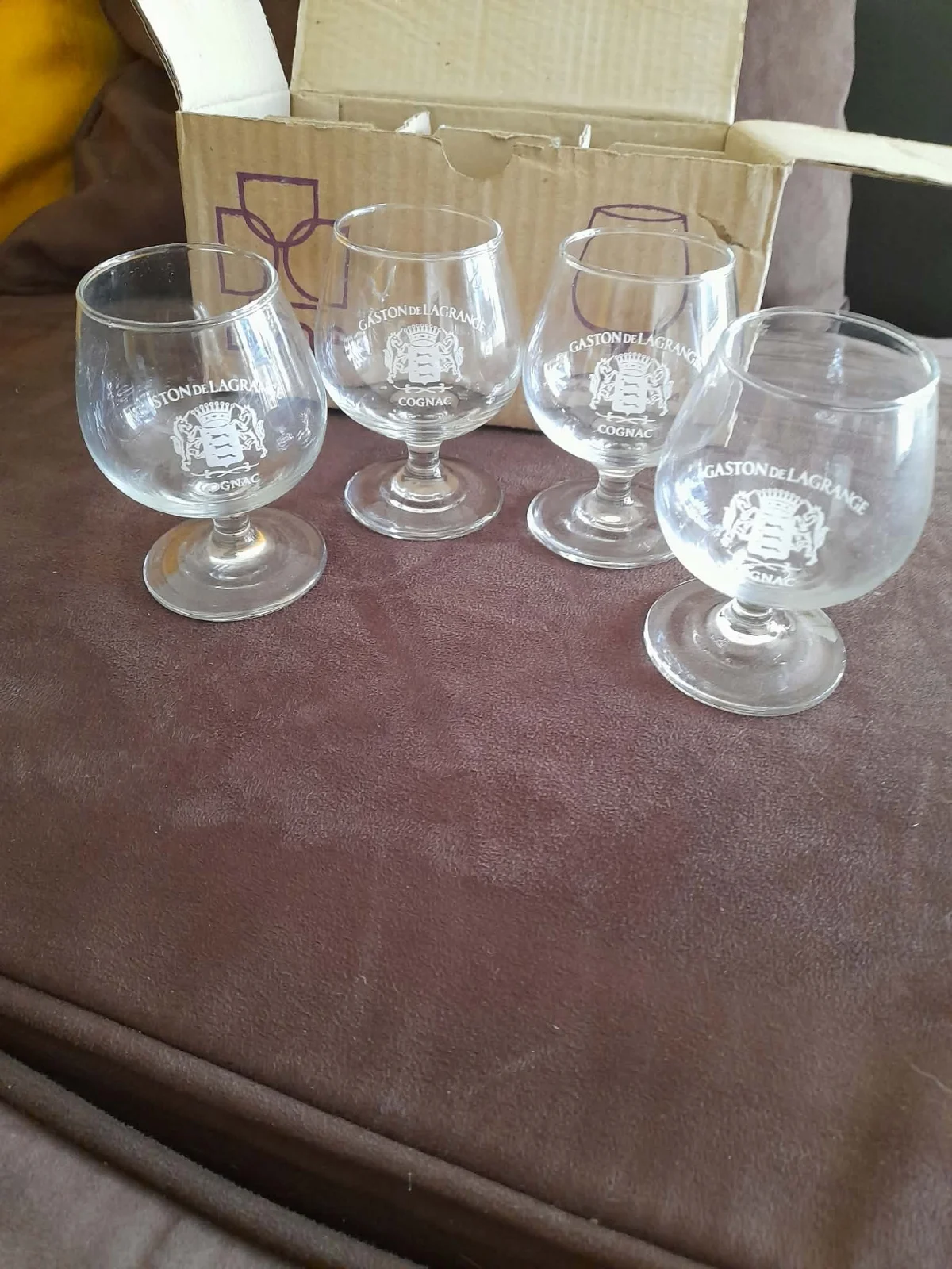 Gaston Lagrange - Lot 4 Verres  à Cognas - Arts de la Table - Saint-Satur (18300)