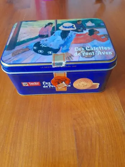 Boite métal publicitaire vide - photo 2