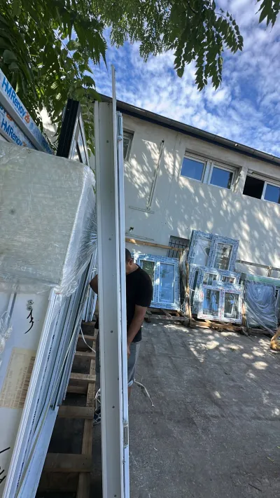 Porte fenêtre pvc blanc un vantail - photo 2