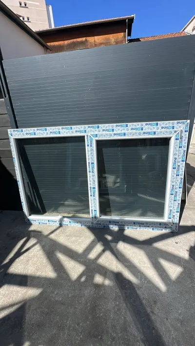 Fenêtre pvc blanc avec un vantail et un fixe - Bricolage