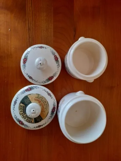 Lot 2 pot a foie gras, en faïence de sarreguemines - photo 4