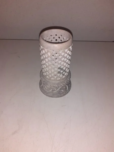 Photophore forme conduit/porte bougie en marbre - Décoration - Saint-Satur (18300)