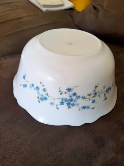 Arcopal -Saladier de Service en Verre d' Opaline - photo 3