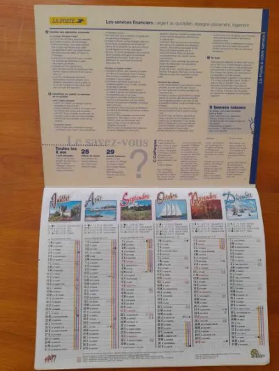 Almanach du facteur 1997- animaux - la poste - photo 3