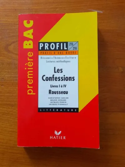 Profil d' une œuvre 215/216 " les confessions " - Livres - Saint-Satur (18300)