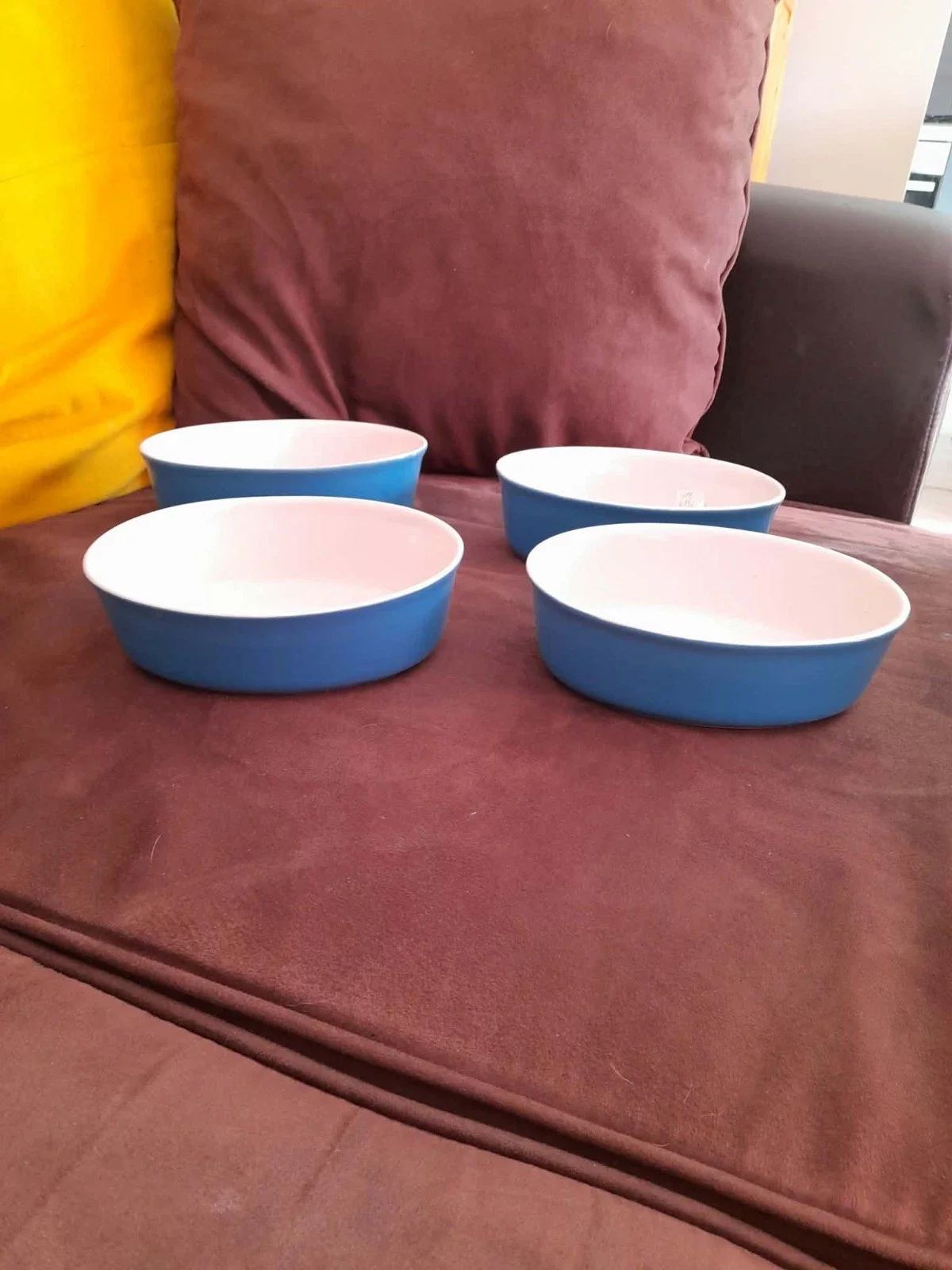 Lot 4 Petits Plats à Gratin Ovales en Céramique - Arts de la Table - Saint-Satur (18300)