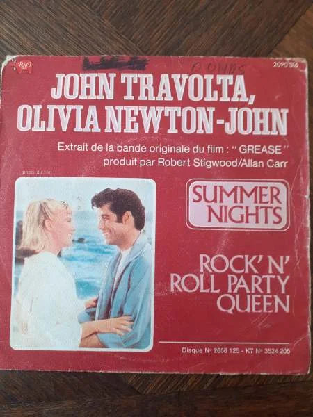 45 t "john travolta / olivia newton john" - CD, DVD & Vinyles - Saint-Satur (18300)