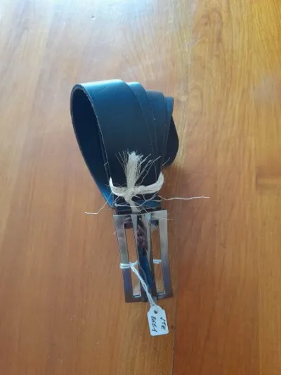 Ceinture en cuir vachette femme - photo 2