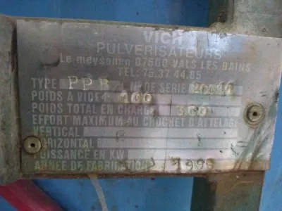 Groupe pulvérisateur vich 200l - photo 4