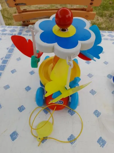 Jouet a tirer educalux - manège papillons - photo 2