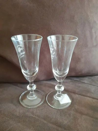 Bahin Hu - Lot 2 Flûtes à Champagne en Verre - photo 2