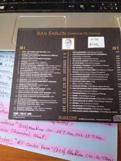 Cd " jean sablon " - photo 2