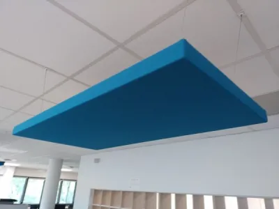 Panneaux acoustiques suspendus 120 x 60 en tissu - photo 2