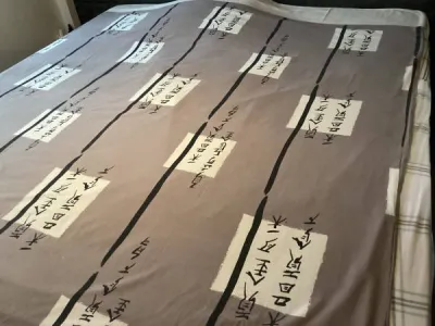 Housse de couette dessins japonais 1.90x1.90 - photo 2