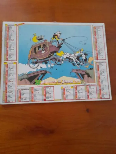 Almanach du facteur 1992 -lucky luke - la poste - photo 4