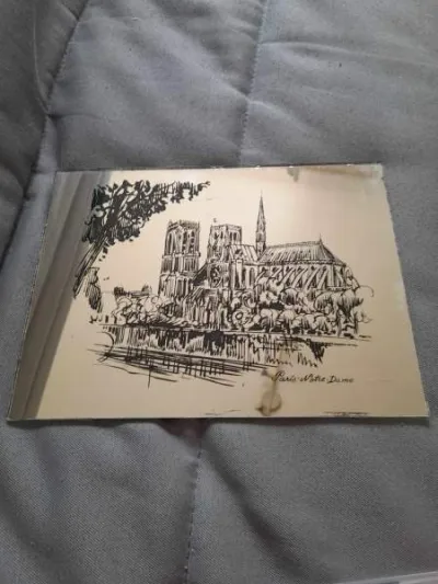 Ancien petit miroir cathédrale notre dame de paris - photo 3