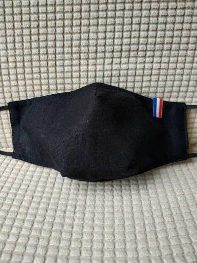 Masque Tissu Lavable 100% coton fait main - photo 3