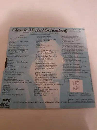 45 t " claude michel schonberg" - CD, DVD & Vinyles - Saint-Satur (18300)