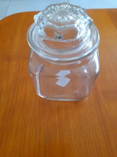 Pot de rangement en verre sucre , sel .. - photo 4