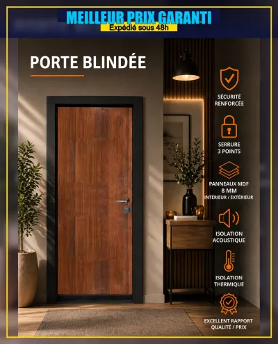 Porte blindée pour entrée à rénover - Bricolage