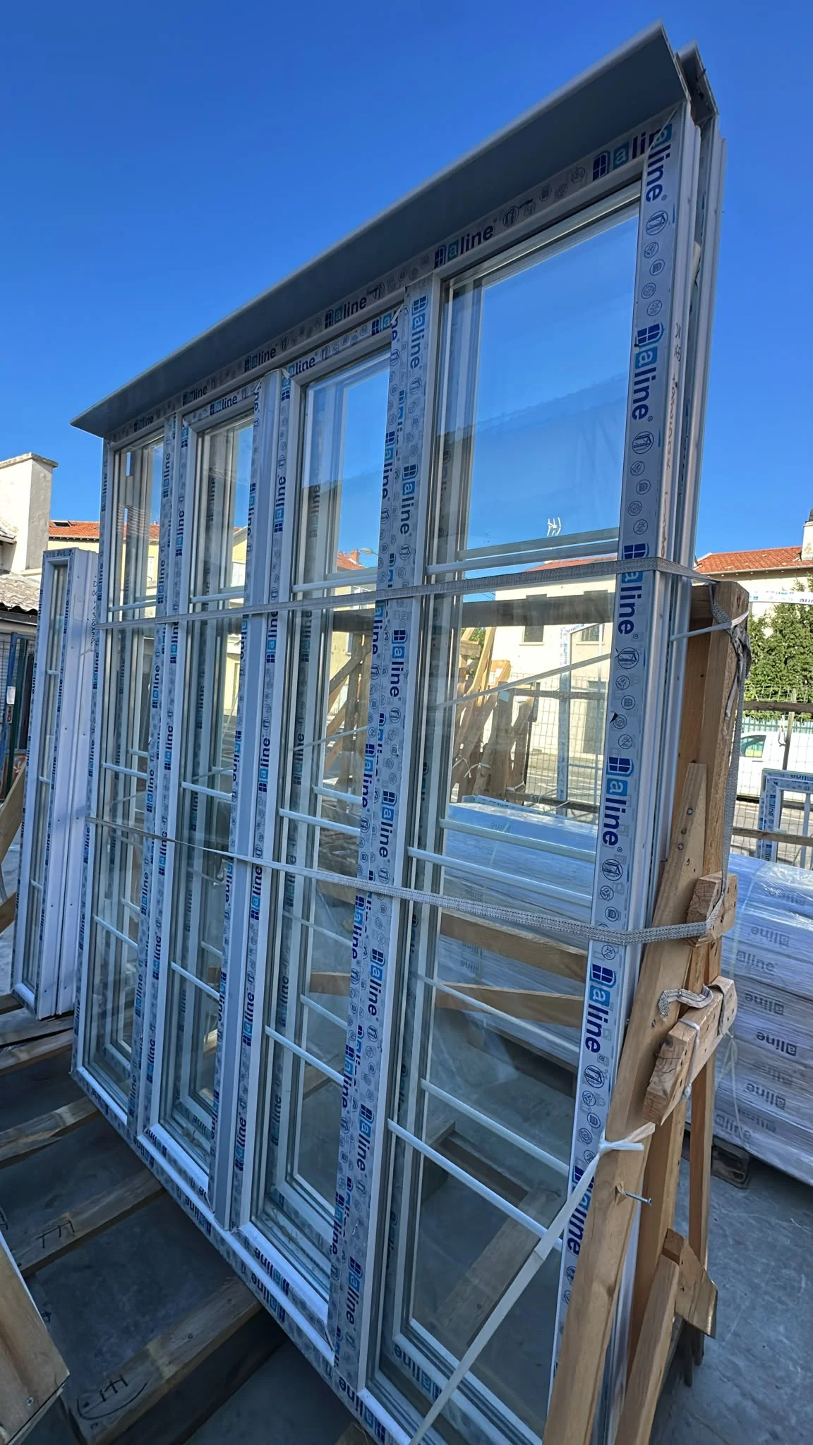 Porte fenêtre pvc blanc 2 vantaux avec deux fixes - Bricolage - Lyon 1er (69001)