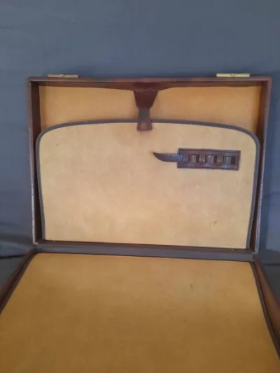 Ancien malette - attaché case en cuir - Sacs & Maroquinerie