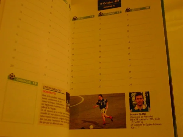 Agenda coupe du monde 98 - Collection - Louvres (95380)