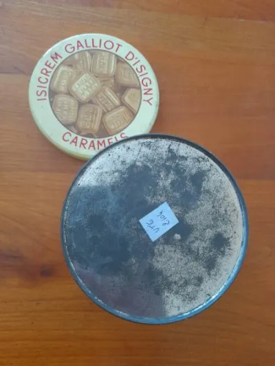 Boite vide métal publicitaire isicrem - galliot .. - photo 4