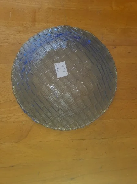 Petit saladier en verre bleu - Collection - Saint-Satur (18300)