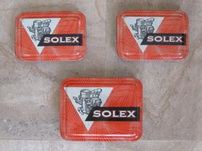 3 boîtes publicitaires anciennes solex - photo 3