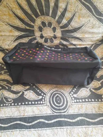 Sac de plage , sac cabas little marcel noir à pois - photo 3